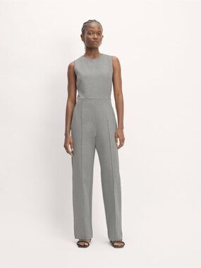 NWT EVERLANE - The Dream Jumpsuit in Mid-Heather Grey, Size M